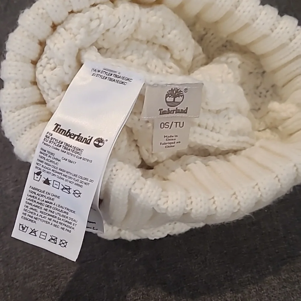 Timberland Beanie w/ Puff - Picture 3 of 3